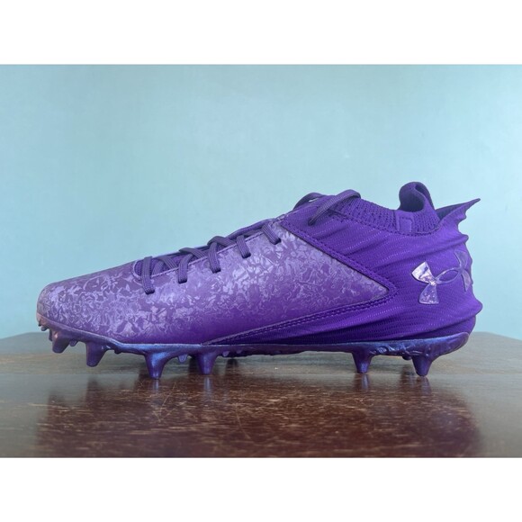 Under Armour Blur 2 MC Suede Purple Football Cleats Men’s Size 12 3027978-500 - Picture 3 of 11